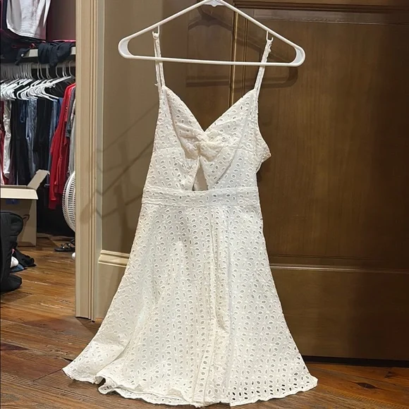 SHEIN | Dresses | Shein White Spaghetti Strap Backless Sundress | Poshmark